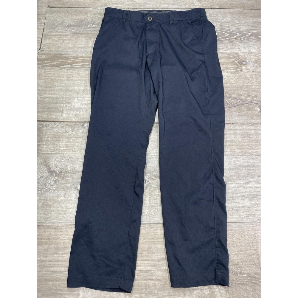 Under Armour‎ Golf Pants Mens 36x32 Navy Blue Stretch Performance Chino UA